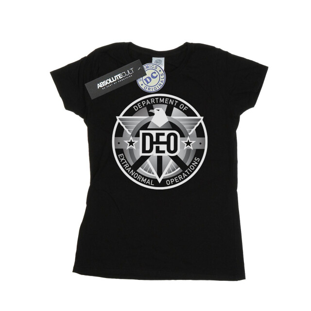 Li-cense Dc comics dames supergirl tv-serie deo crest katoenen t-shirt UTBI39182_black large