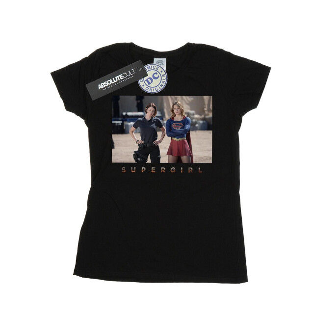 Li-cense Dc comics dames supergirl tv series sisters photograph katoenen t-shirt UTBI39161_black large
