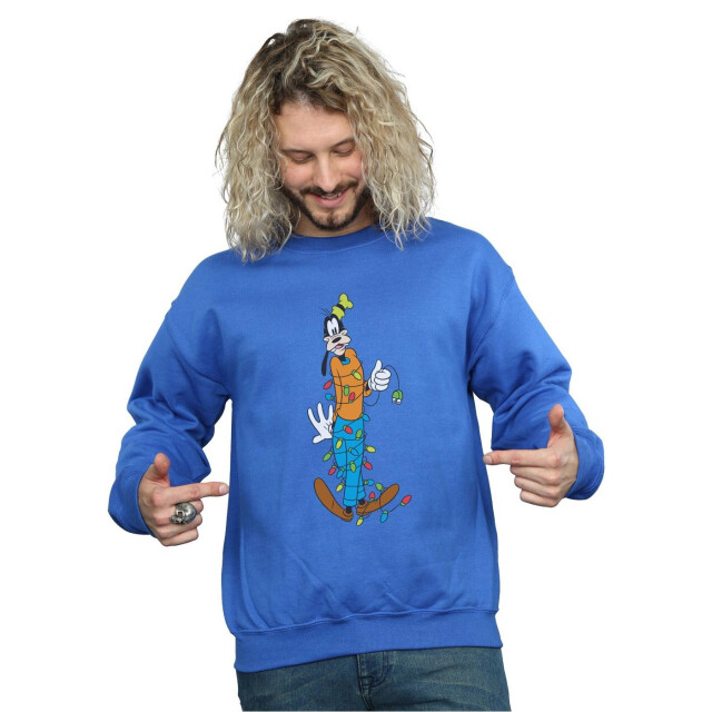 Li-cense Disney heren goofy kerstverlichting sweatshirt UTBI38933_royalblue large