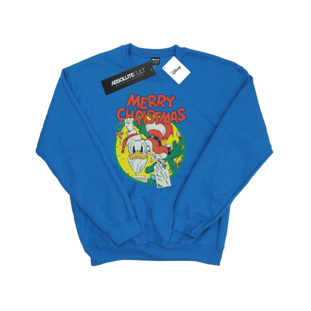 Li-cense Disney heren donald duck vrolijk kerstmis sweatshirt UTBI38847_royalblue large