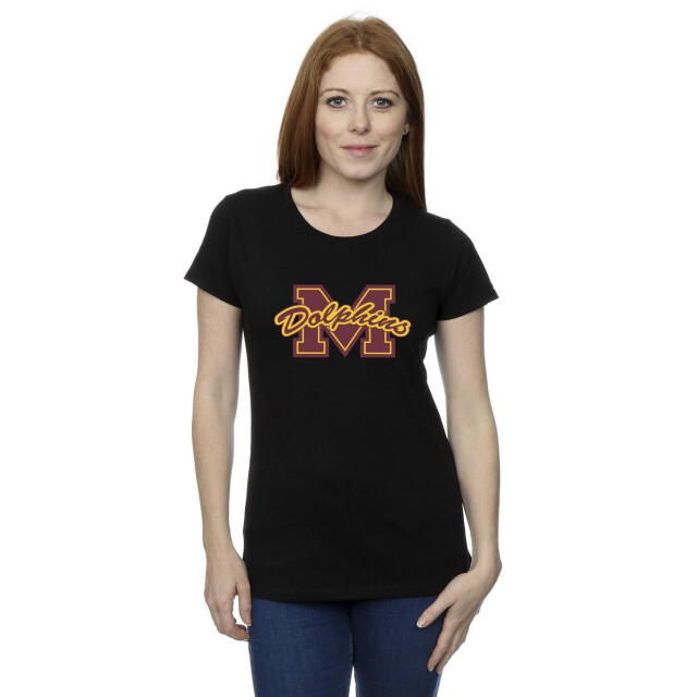 Li-cense Netflix dames seksuele opvoeding m dolfijnen katoenen t-shirt UTBI38942_black large