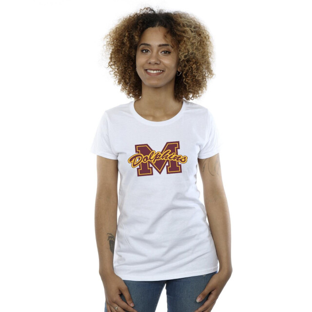 Li-cense Netflix dames seksuele opvoeding m dolfijnen katoenen t-shirt UTBI38942_white large