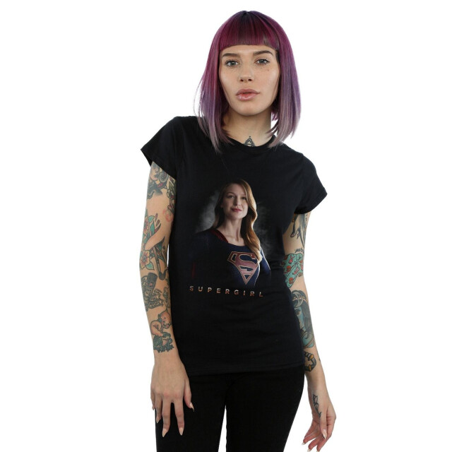Li-cense Dc comics dames supergirl tv-serie kara pose katoenen t-shirt UTBI39159_black large