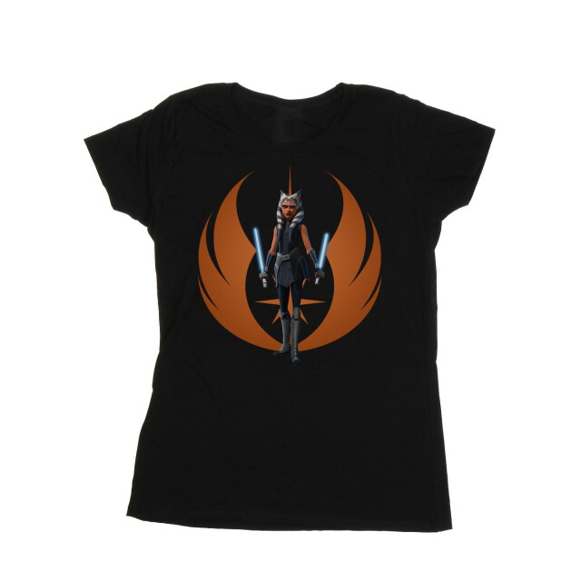 Li-cense Star wars dames clone wars ahsoka rebel pose katoenen t-shirt UTBI38801_black large
