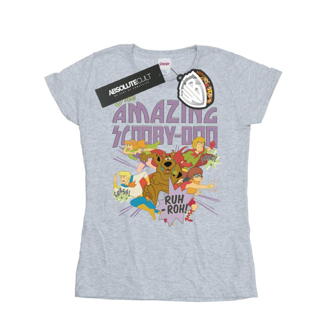 Li-cense Scooby doo dames the amazing scooby katoenen t-shirt UTBI38665_sportsgrey large