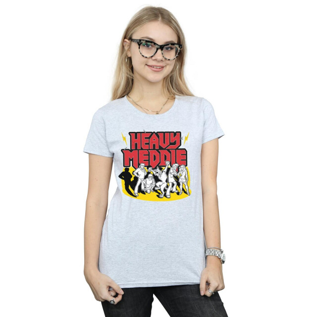 Li-cense Scooby doo dames zwaar meddle katoenen t-shirt UTBI38682_sportsgrey large