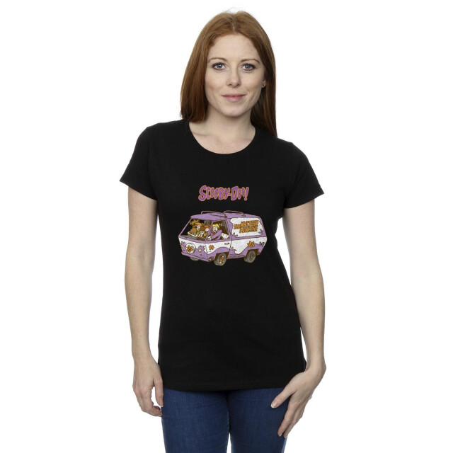 Li-cense Scooby doo dames mystery machine van katoenen t-shirt UTBI38762_black large
