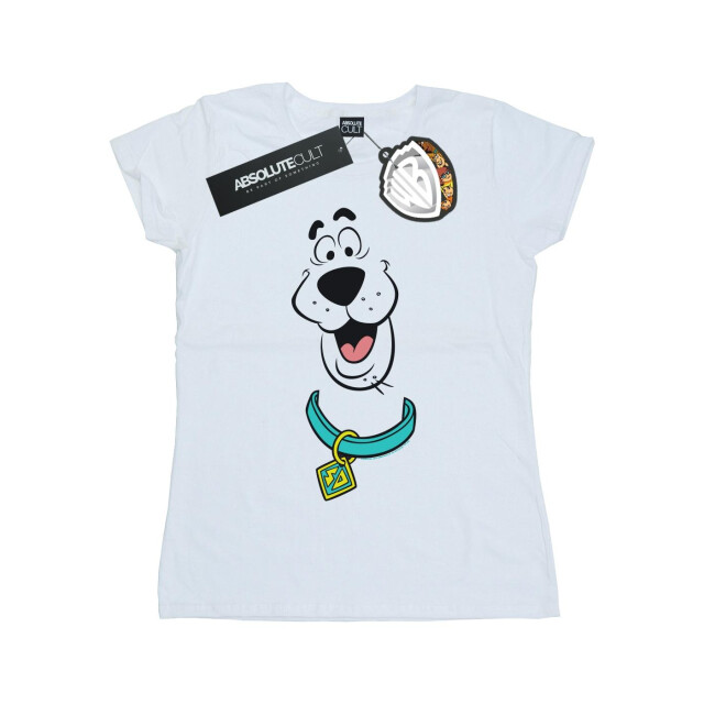 Li-cense Scooby doo dames groot gezicht katoenen t-shirt UTBI38703_white large