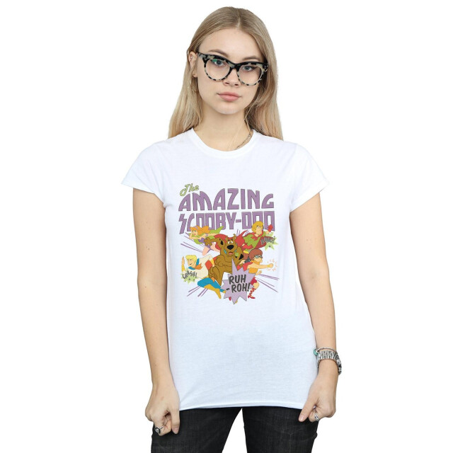 Li-cense Scooby doo dames the amazing scooby katoenen t-shirt UTBI38665_white large
