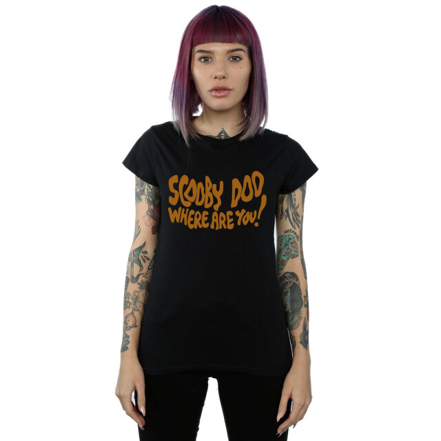 Li-cense Scooby doo dames where are you spooky katoenen t-shirt UTBI38602_black large