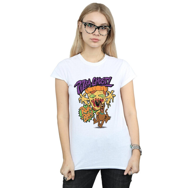 Li-cense Scooby doo dames pizza ghost katoenen t-shirt UTBI38621_white large