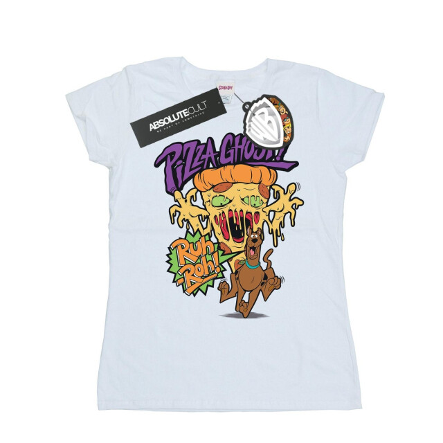 Li-cense Scooby doo dames pizza ghost katoenen t-shirt UTBI38621_white large
