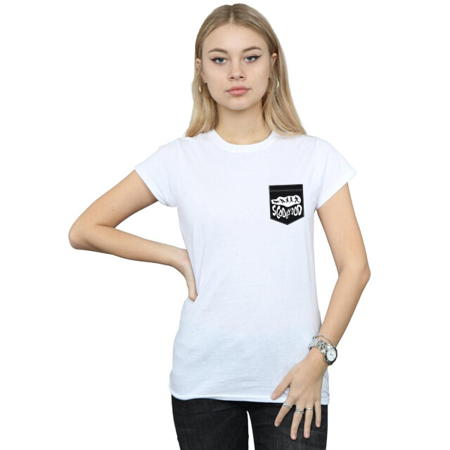 Li-cense Scooby doo dames faux pocket katoenen t-shirt UTBI38603_white large