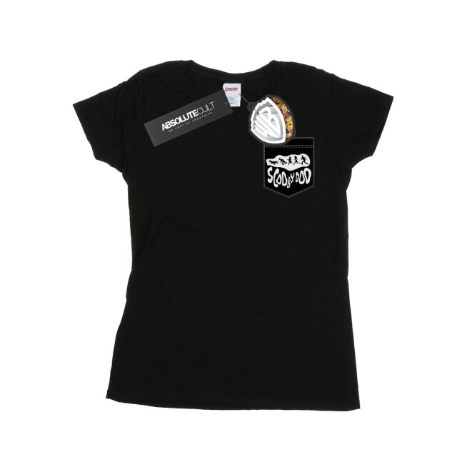 Li-cense Scooby doo dames faux pocket katoenen t-shirt UTBI38603_black large