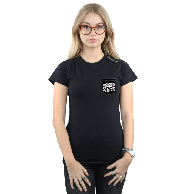 Li-cense Scooby doo dames faux pocket katoenen t-shirt UTBI38603_black large