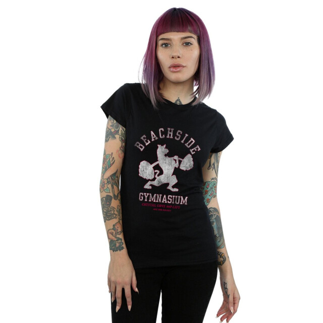 Li-cense Scooby doo dames beachside gymnasium katoenen t-shirt UTBI38580_black large