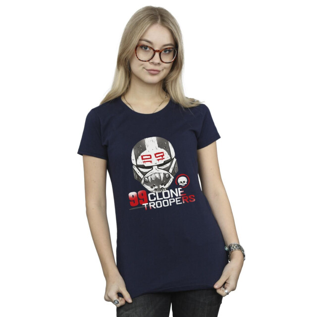 Li-cense Star wars dames the bad batch 99 clone troopers katoenen t-shirt UTBI38334_navyblue large
