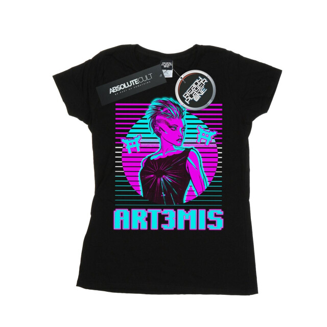 Li-cense Ready player one dames neon art3mis katoenen t-shirt UTBI38157_black large