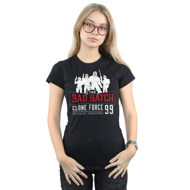 Li-cense Star wars dames the bad batch clone force 99 katoenen t-shirt UTBI38315_black large
