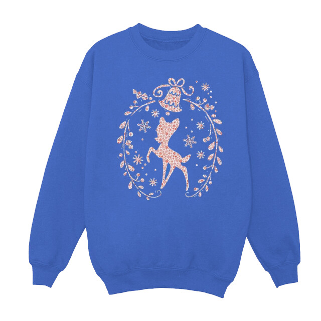 Li-cense Disney dames bambi kerstkrans sweatshirt UTBI3834_royalblue large