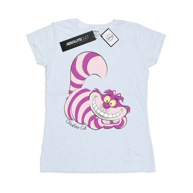 Li-cense Alice in wonderland dames cheshire cat fitted t-shirt UTBI380_white large