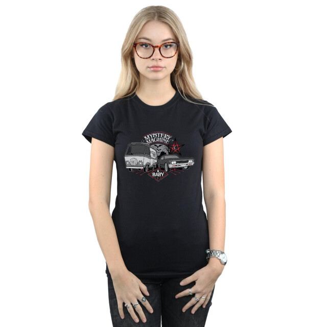 Li-cense Scoobynatural dames mysterie machine en baby katoenen t-shirt UTBI38503_black large