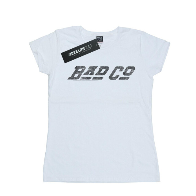 Li-cense Bad company dames recht logo katoenen t-shirt UTBI37710_white large