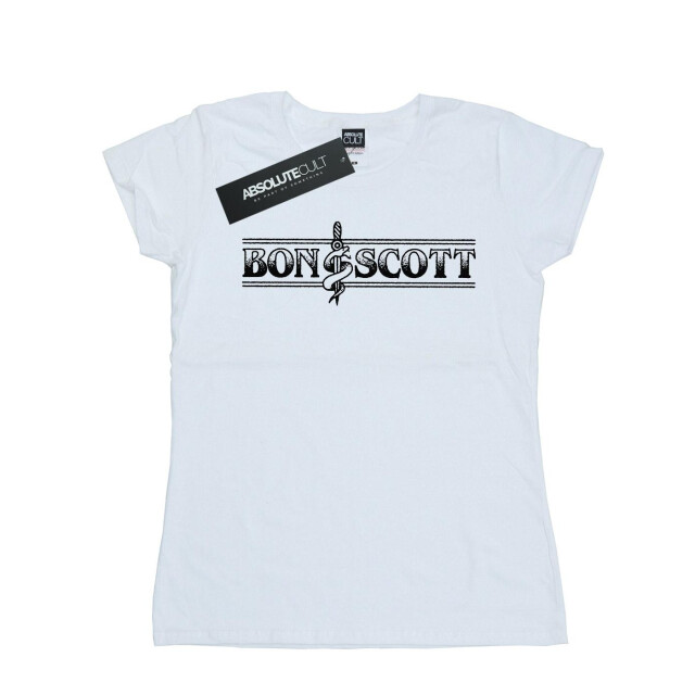 Li-cense Bon scott dames bemguit grime katoenen t-shirt UTBI37751_white large