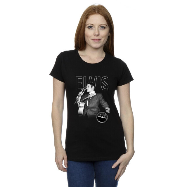 Li-cense Elvis dames logo portret katoenen t-shirt UTBI37845_black large