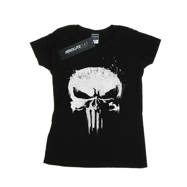Li-cense Marvel dames the punisher tv schedel logo katoenen t-shirt UTBI37847_black large