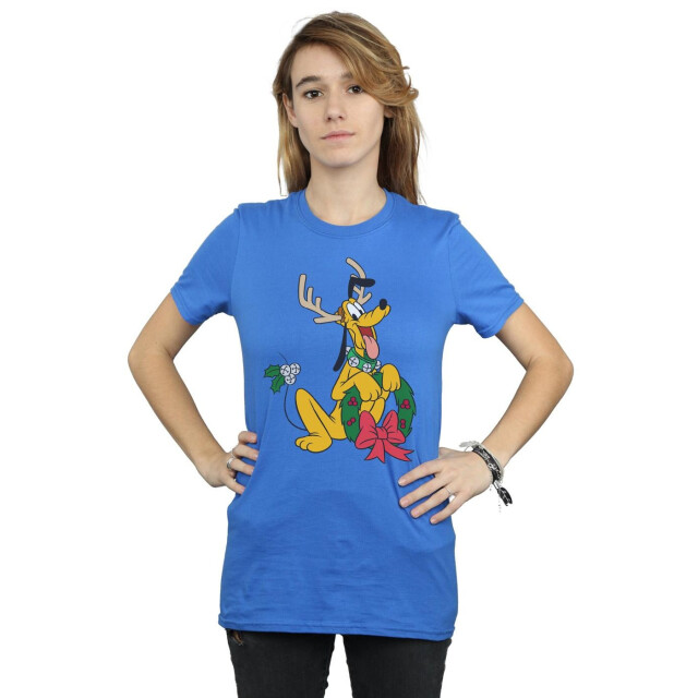 Li-cense Disney dames pluto kerst rendier katoenen vriendje t-shirt UTBI37773_royalblue large