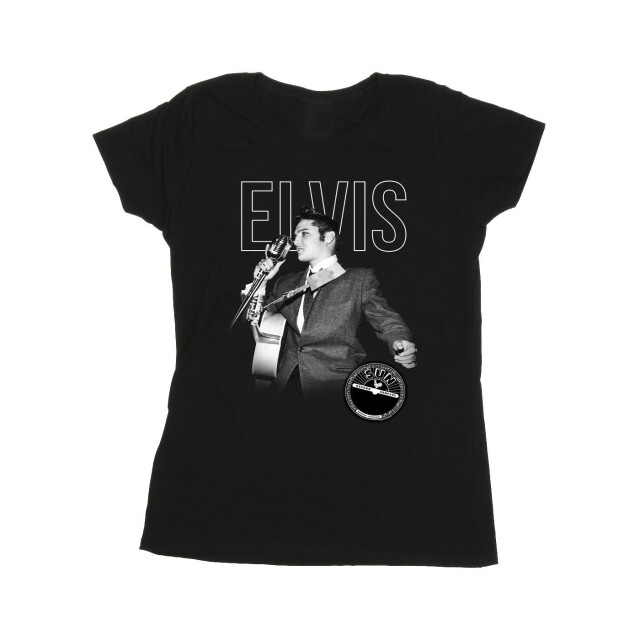Li-cense Elvis dames logo portret katoenen t-shirt UTBI37845_black large