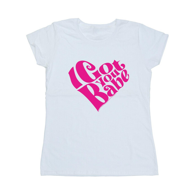 Li-cense Sonny & cher dames i got you babe katoenen t-shirt UTBI37797_white large