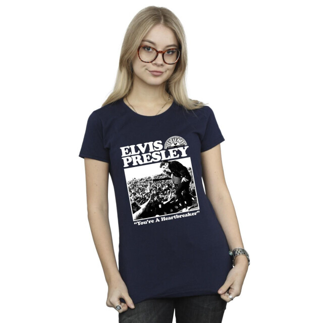 Li-cense Elvis dames a heartbreaker katoenen t-shirt UTBI37846_navyblue large