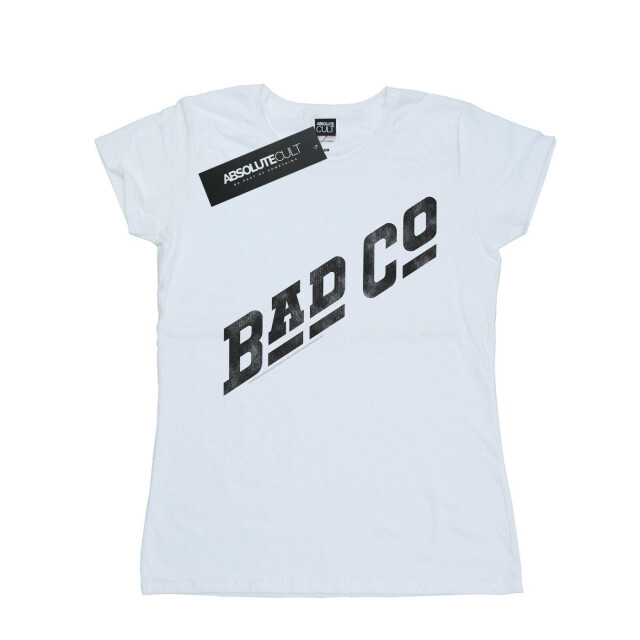 Li-cense Bad company dames verbogen logo katoenen t-shirt UTBI37688_white large