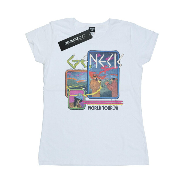 Li-cense Genesis dames world tour 78 katoenen t-shirt UTBI37665_white large