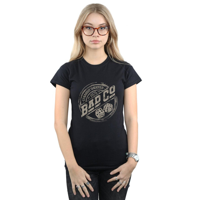 Li-cense Bad company dames straight shooter katoenen t-shirt UTBI37687_black large