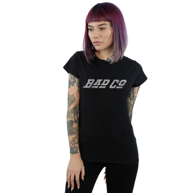 Li-cense Bad company dames recht logo katoenen t-shirt UTBI37710_black large