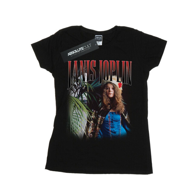 Li-cense Janis joplin dames baron hommage katoenen t-shirt UTBI37437_black large