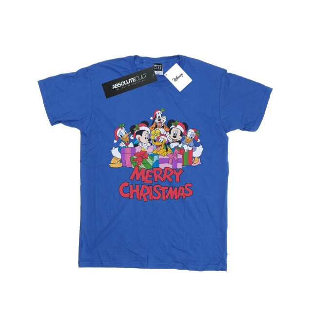 Li-cense Disney dames mickey mouse and friends kerstmis katoenen vriendje t-shirt UTBI37637_royalblue large