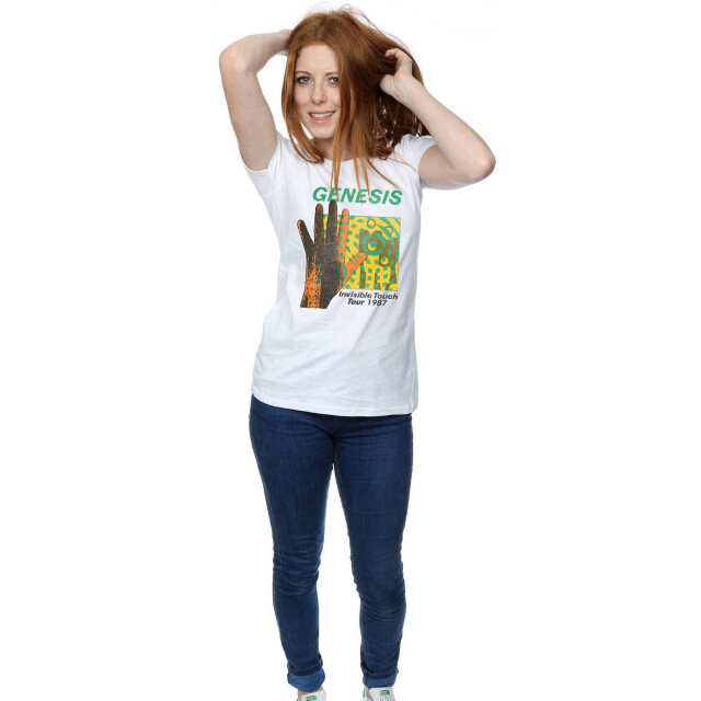 Li-cense Genesis dames invisible touch tour katoenen t-shirt UTBI37370_white large