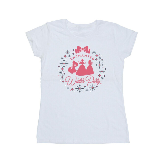 Li-cense Disney dames prinses winterfeest katoenen t-shirt UTBI37346_white large