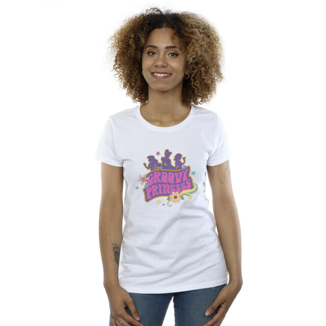 Li-cense Disney dames prinsessen groovy prinses katoenen t-shirt UTBI37313_white large