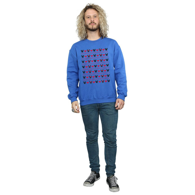 Li-cense Disney heren mickey en minnie kerstmis harten sweatshirt UTBI37275_royalblue large