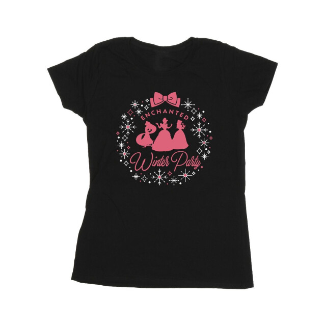 Li-cense Disney dames prinses winterfeest katoenen t-shirt UTBI37346_black large