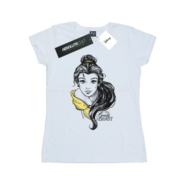 Li-cense Disney dames belle schets katoenen t-shirt UTBI37242_white large