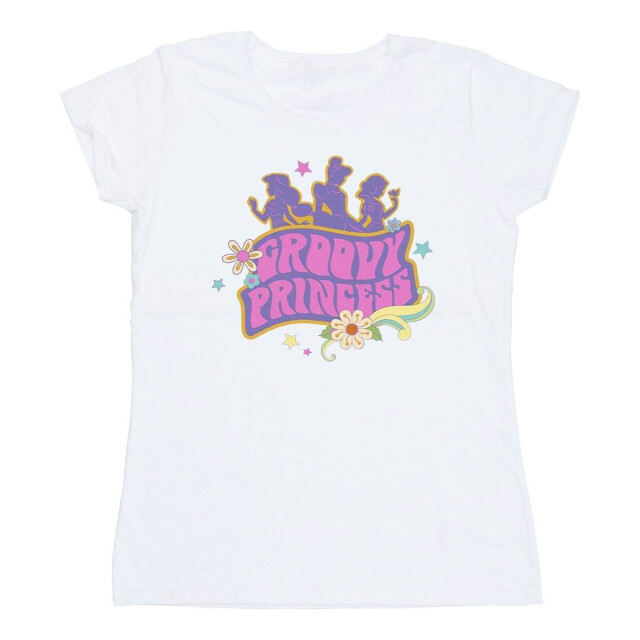 Li-cense Disney dames prinsessen groovy prinses katoenen t-shirt UTBI37313_white large