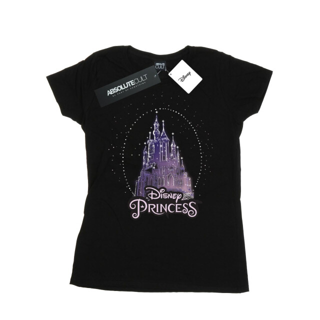 Li-cense Disney dames prinses kerstmis kasteel katoenen t-shirt UTBI37239_black large