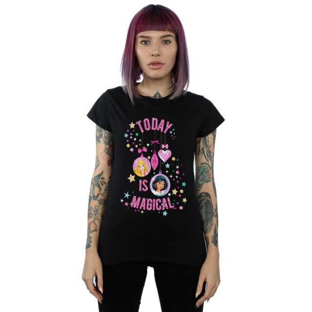 Li-cense Disney dames prinses vandaag is magisch katoenen t-shirt UTBI37201_black large