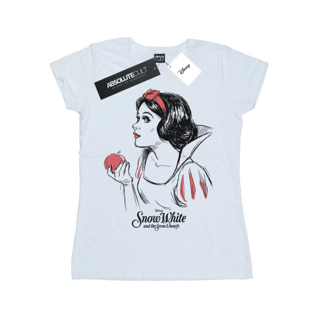 Li-cense Disney dames sneeuw appelschets katoenen t-shirt UTBI37240_white large